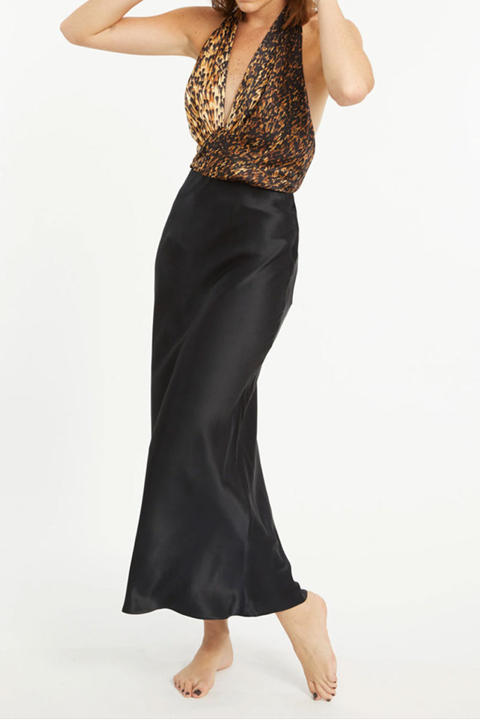 Liliane | Silk Bias Cut Skirt