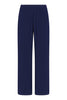 Jacquard knitted straight leg pant with drawstring waist